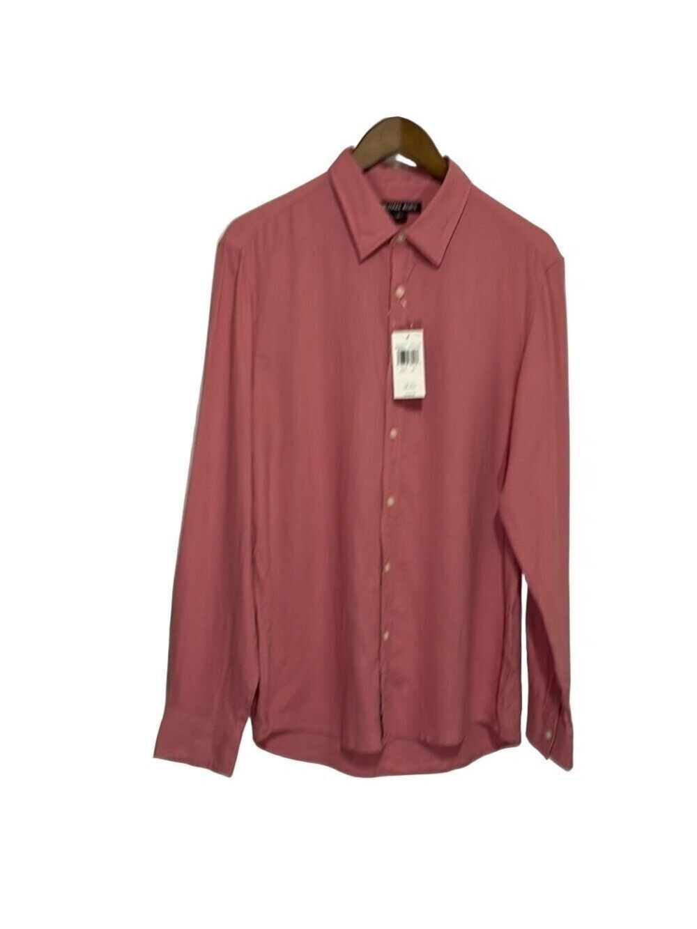Michael Kors Linen Blend Pink Dress Shirt Sz Medium